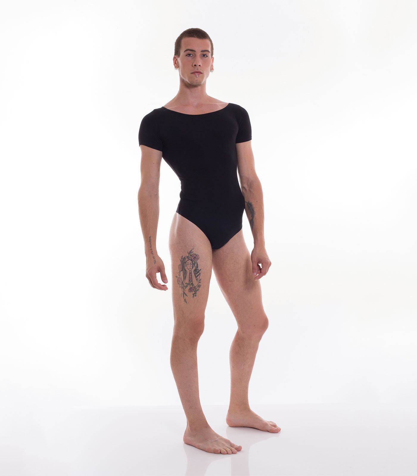 SI-150P_U-1 Body uomo perizoma manica corta in microfibra - immagine 1