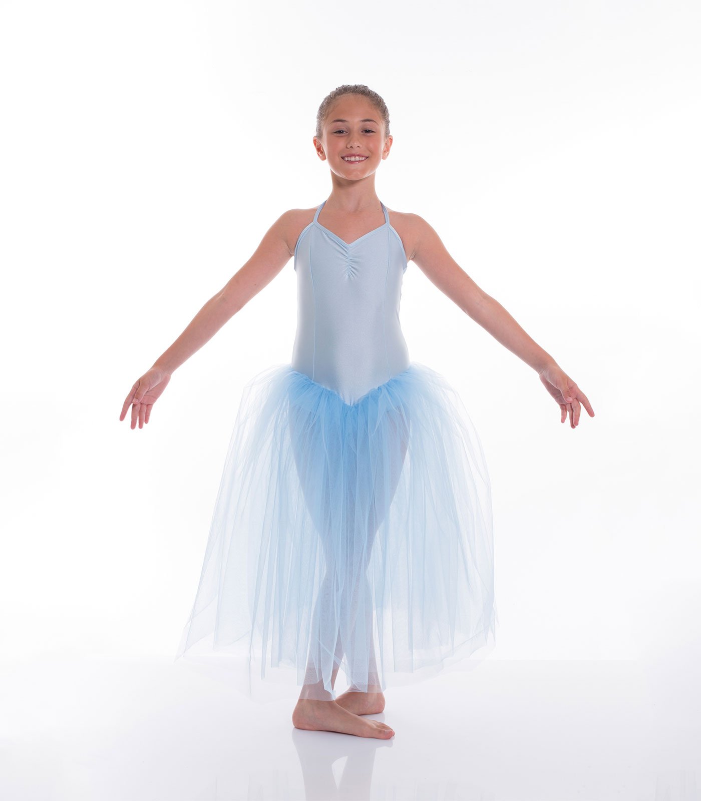 SI-708-1 Degas romantico lungo a 6 veli per bambina linea premiun - immagine 1