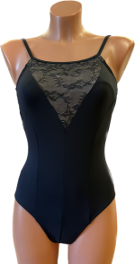 Body Alice in microfibra e inserto pizzo - immagine 2