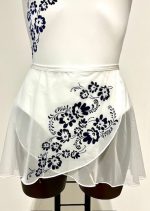 Gonnellino in tulle con applicazione decoro flock