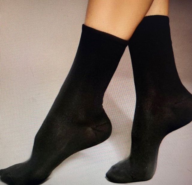 Calzino da contemporaneo nero