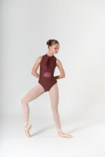 SI 692/V Body in lycra opaca con inserto davanti in velluto - immagine 5