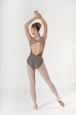 SI 676/D Body in lycra opaca con  inserto davanti e ali dietro in velluto - immagine 7