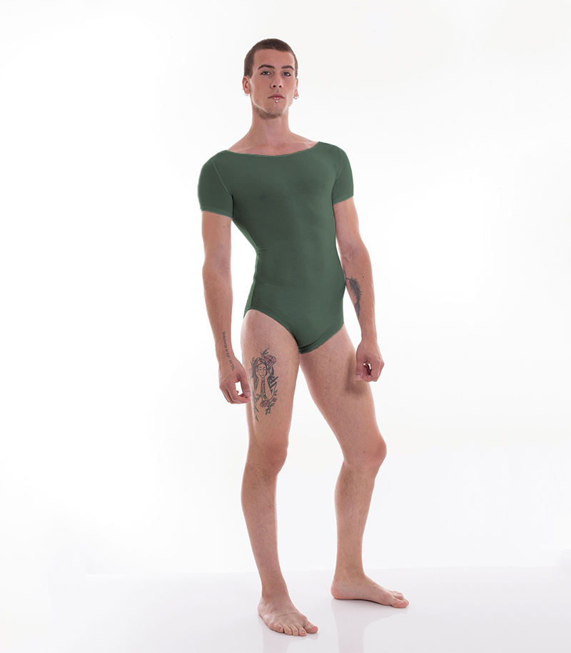 SI-150_U_evento Body uomo lycra opaca army - immagine 1