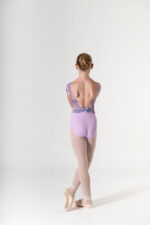 SI 658/D Body in microfibra con maniche e inserti in tulle  stampato - immagine 2