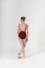 SI 658/D Body in microfibra con maniche e inserti in tulle  stampato - immagine 4