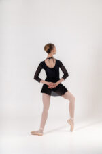 SI 683 Body in lycra con manica a tre quarti in tulle - immagine 9