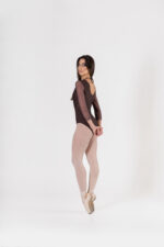 SI 683 Body in lycra con manica a tre quarti in tulle - immagine 12