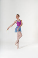 SI 674/D Body in Lycra a spallino sottile e cinturetta a contrasto - immagine 2