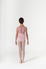 SIB 463 Body in Cotone con inserto in tulle a tono davanti e dietro - immagine 3